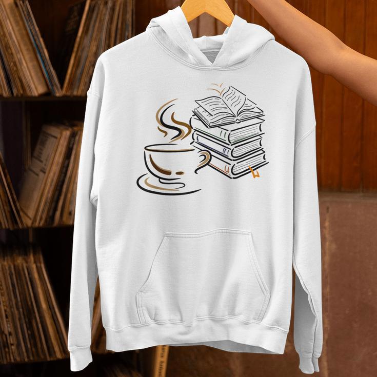 Coffee And Books Lover Bookworm Reading Library Fan Unisex Hoodie