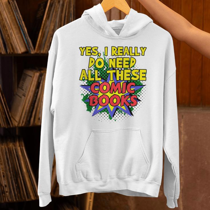 Comic Book Fan Reader I Need All These Comic Books Unisex Hoodie Comic Book Fan Reader I Need All These Comic Books Unisex Hoodie