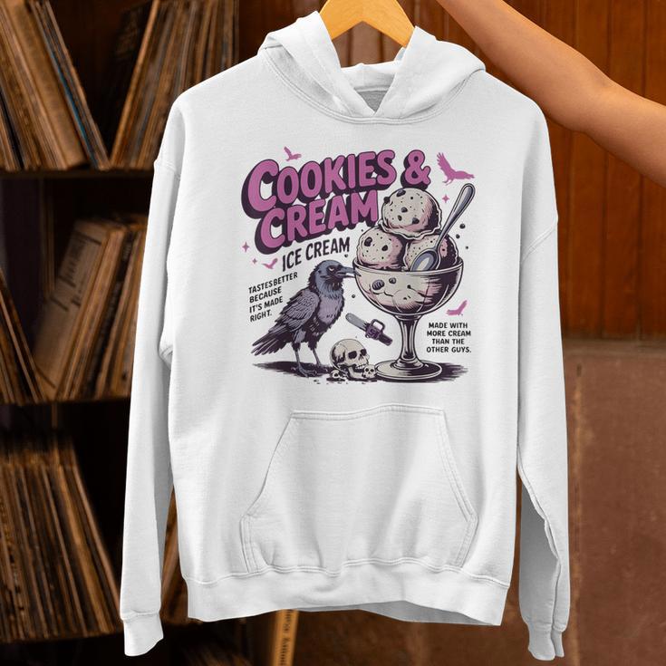Cookie & Cream Ice Cream Butcher And Bird Book Lover Unisex Hoodie