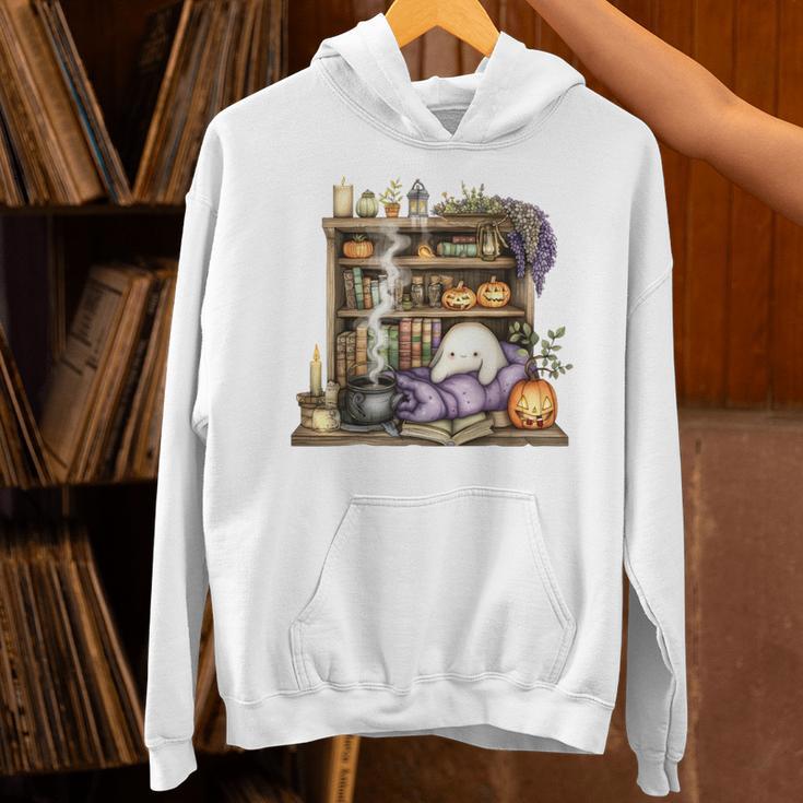 Cute Halloween Bookshelf Premium Tri-Blend Unisex Hoodie
