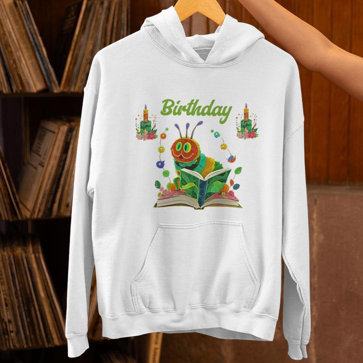 Dad Of Caterpillar Birthday Reading Books Lovers Unisex Hoodie