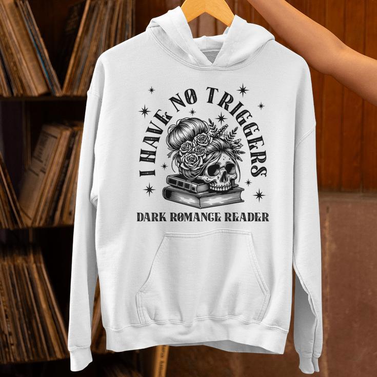 Dark Romance Merch Spicy Book Lover No Triggers Warning Unisex Hoodie