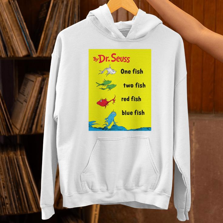Dr Seuss One Fish Two Fish Book Cover Premium Tri-Blend Unisex Hoodie