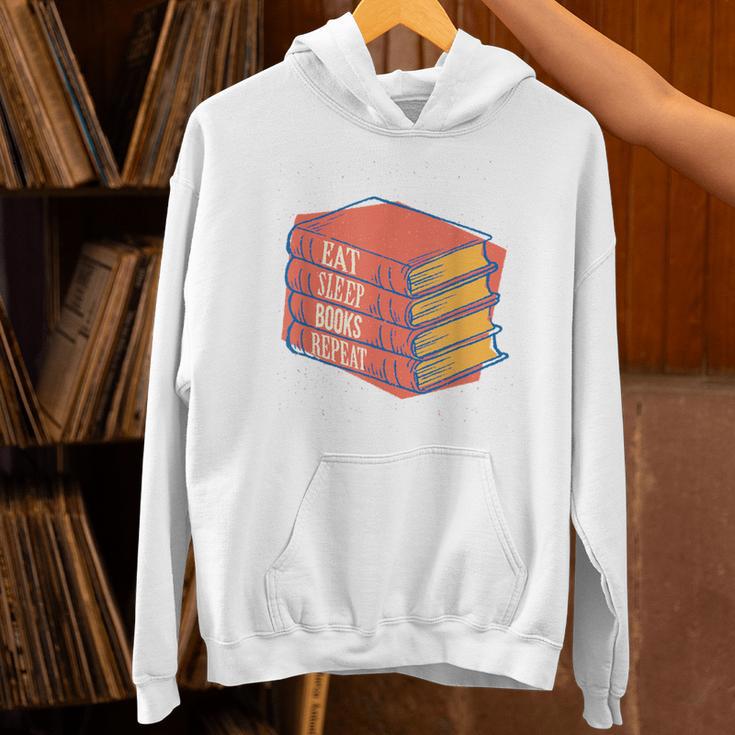 Eat Sleep Books Repeat Book Lover Reading Bookworm Teacher Unisex Hoodie Eat Sleep Books Repeat Book Lover Reading Bookworm Teacher Unisex Hoodie