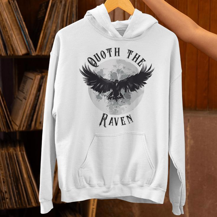 Edgar Allan Poe Nevermore The Raven Quote Literary Book Unisex Hoodie Edgar Allan Poe Nevermore The Raven Quote Literary Book Unisex Hoodie