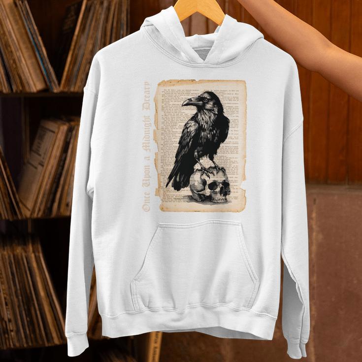 Edgar Allan Poe Raven Gothic Book Lover Unisex Hoodie