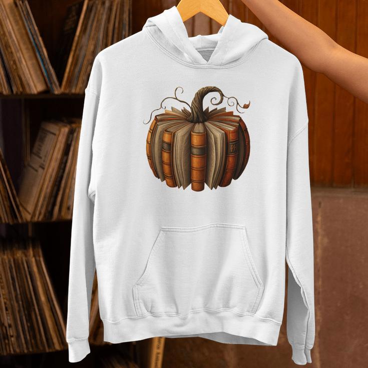 Fall Book Pumpkin Halloween Retro Fall Librarians Bookworm Unisex Hoodie Fall Book Pumpkin Halloween Retro Fall Librarians Bookworm Unisex Hoodie