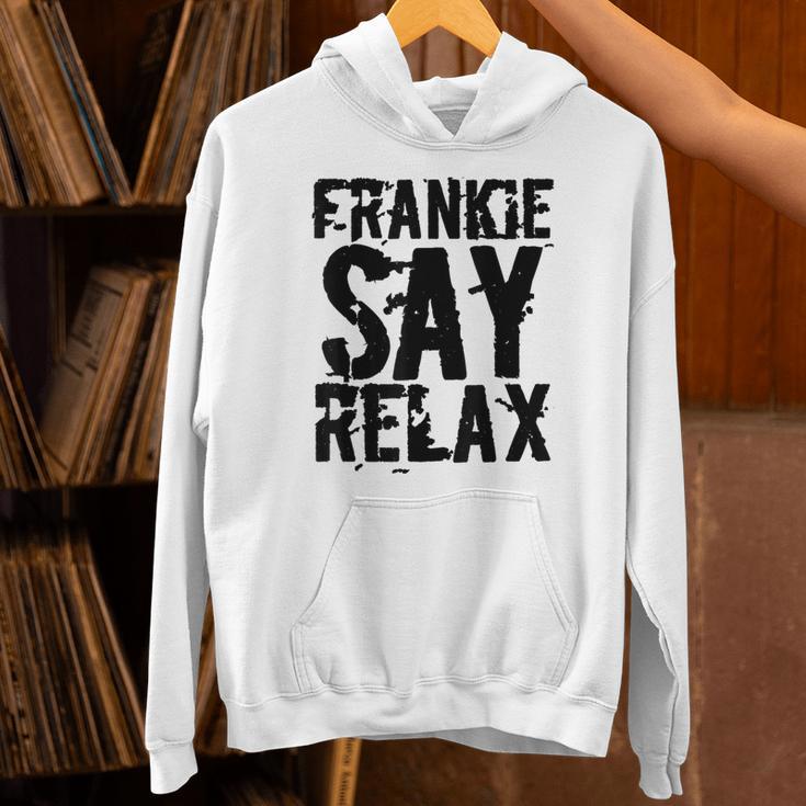 Frankieay Relax 太字フォントシャツ パーカー