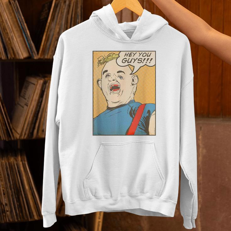 The Goonies Sloth Pop Art Comic Book Illustration 80's Movie Unisex Hoodie