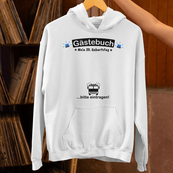 Guest Book Fire Brigade 20th Birthday Unisex Hoodie