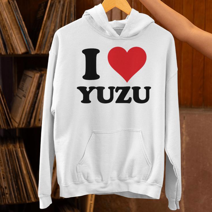 I Heart ゆず ファーストネーム I Love パーソナライズ パーカー