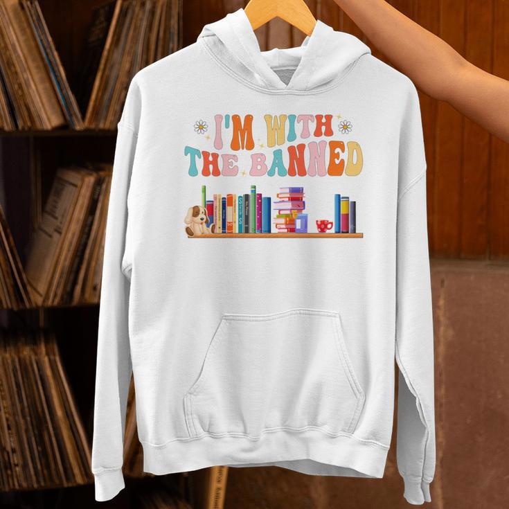 I'm With The Banned Book Readers I Read Banned Books Unisex Hoodie