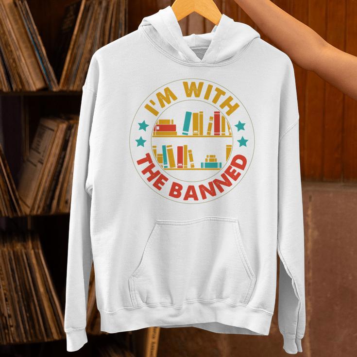 I'm With The Banned Books I Survived Reading Banned Books Unisex Hoodie