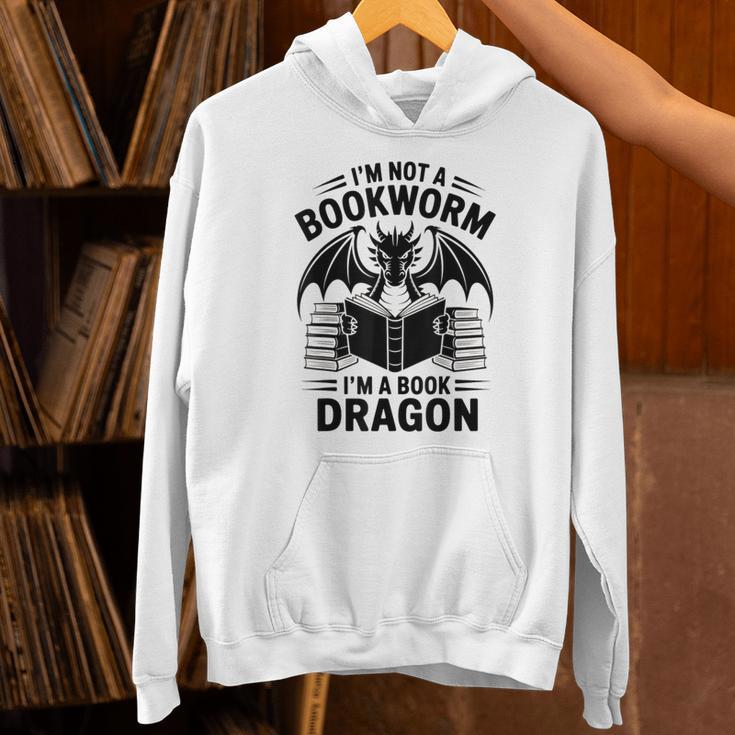 I'm Not a Bookworm I'm a Book Dragon Fantasy Readers Club Unisex Hoodie I'm Not a Bookworm I'm a Book Dragon Fantasy Readers Club Unisex Hoodie