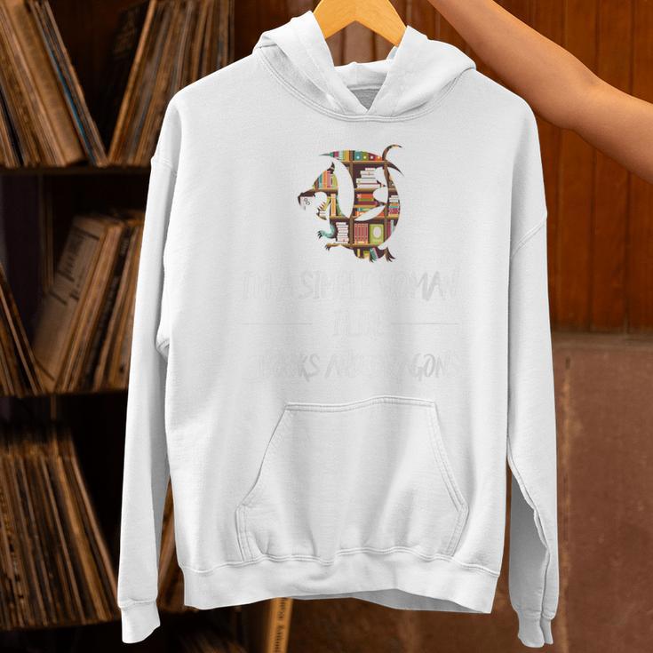 I'm a Simple Woman I Like Books And Dargons Dragon Unisex Hoodie