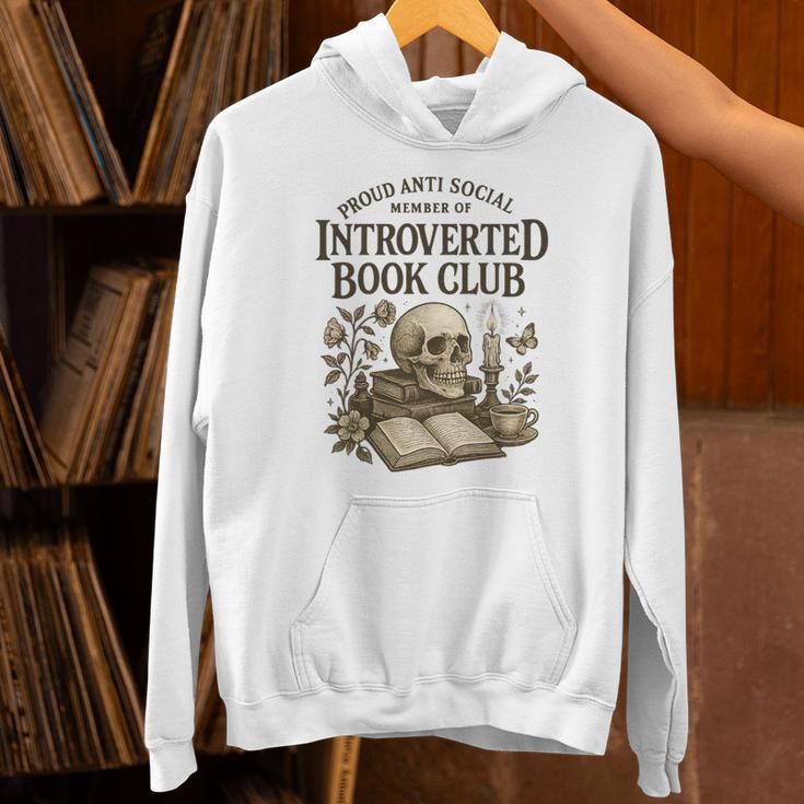 Introverted Book Club Member Anti Social Reader Premium Tri-Blend Unisex Hoodie