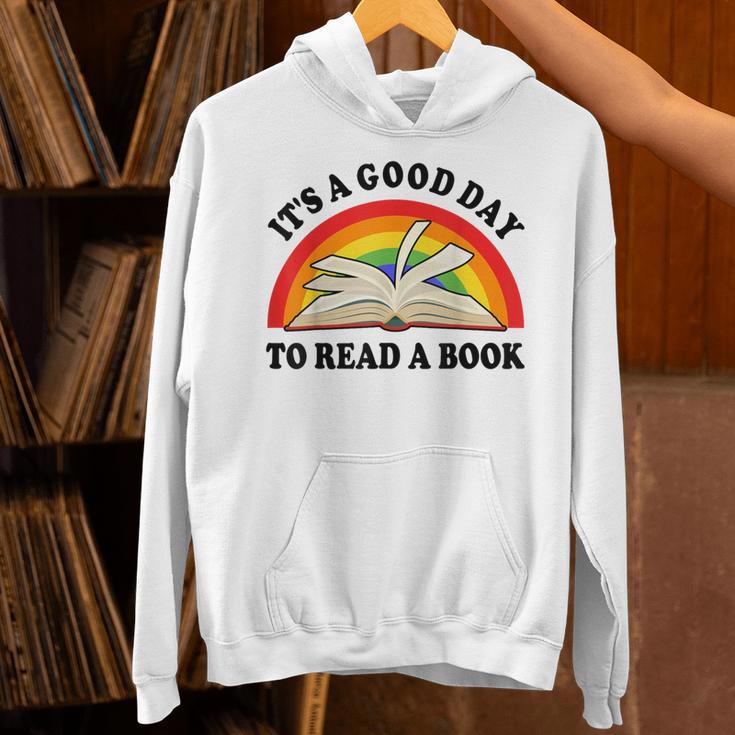 Its Good Day To Read A Book Kids Girl Women Teacher Reading Unisex Hoodie