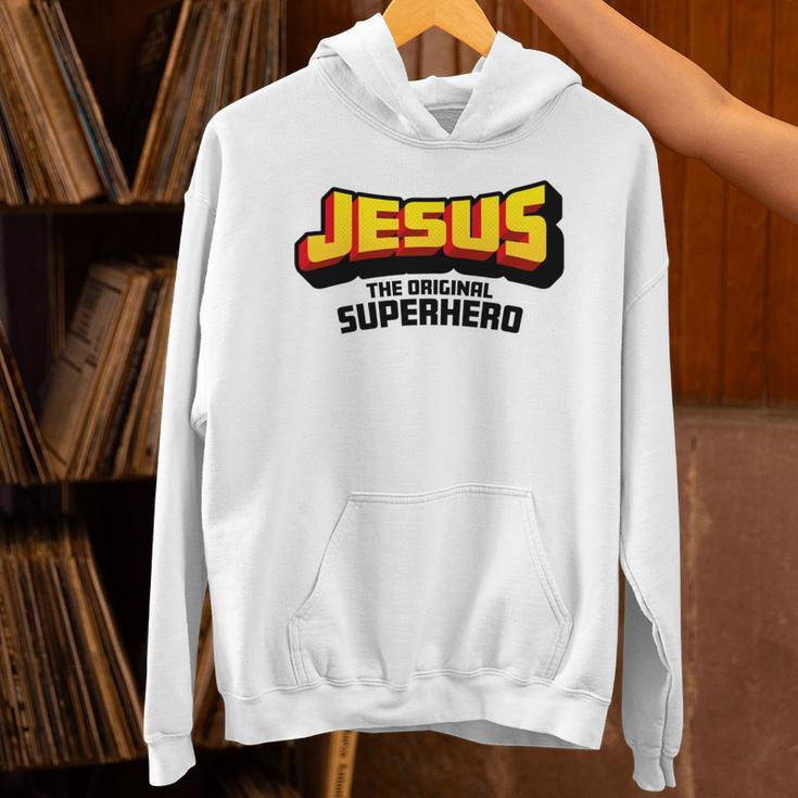 Jesus The Original Superhero Comic Book Christian Faith Unisex Hoodie