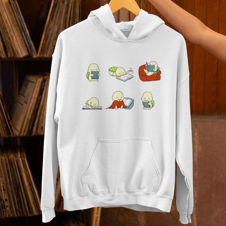 Just Bookworm Things Nerd Reading Book Tortoise Turtle Books Unisex Hoodie