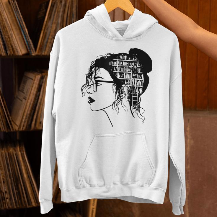 Just A Girl Who Loves Books Lady Library Women Unisex Hoodie