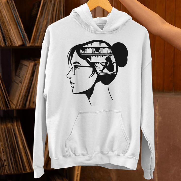 Just a Girl Who Loves Books Reading Silhouette Graphic Unisex Hoodie Just a Girl Who Loves Books Reading Silhouette Graphic Unisex Hoodie