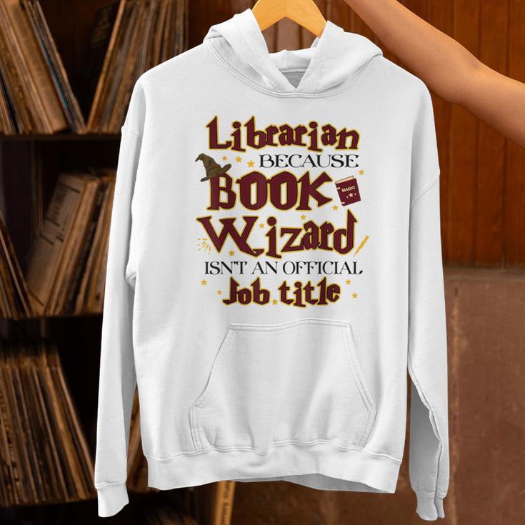 Librarian BCS Book Wizard Isn't a Job Title Library Unisex Hoodie