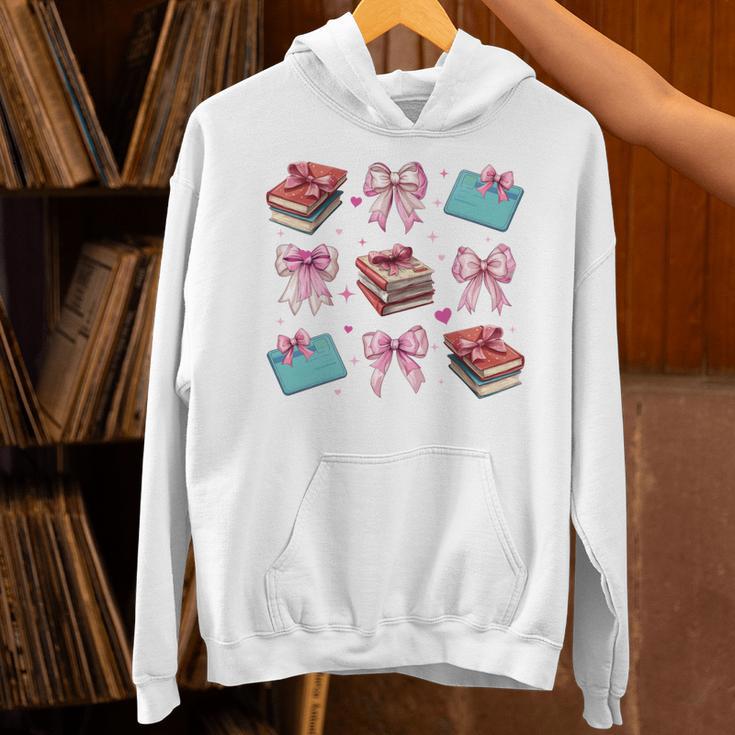 Librarian Library Books Girl Coquette Bow Pink Mom Unisex Hoodie Librarian Library Books Girl Coquette Bow Pink Mom Unisex Hoodie