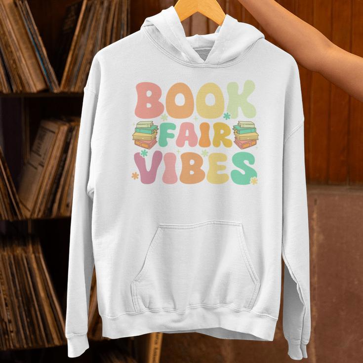 Library Book Fair Vibe Groovy Retro School Reading Nostalgic Unisex Hoodie