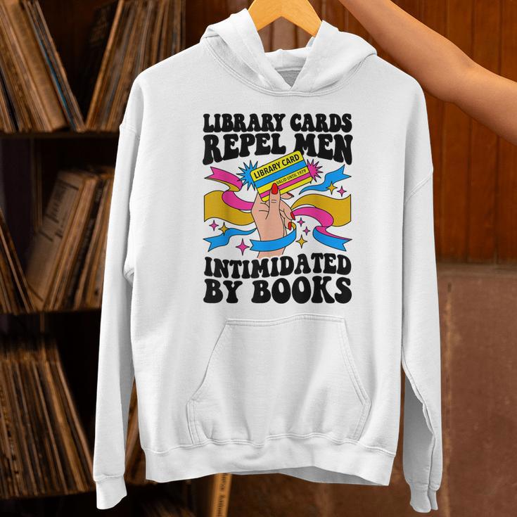 Library Cards Repel Men Intimidated By Books Sassy Reader Unisex Hoodie