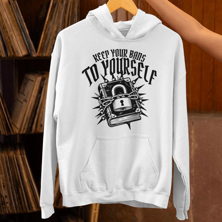 Literary Keep Your Bans Book Lover Anti Censorship Reading Unisex Hoodie Literary Keep Your Bans Book Lover Anti Censorship Reading Unisex Hoodie