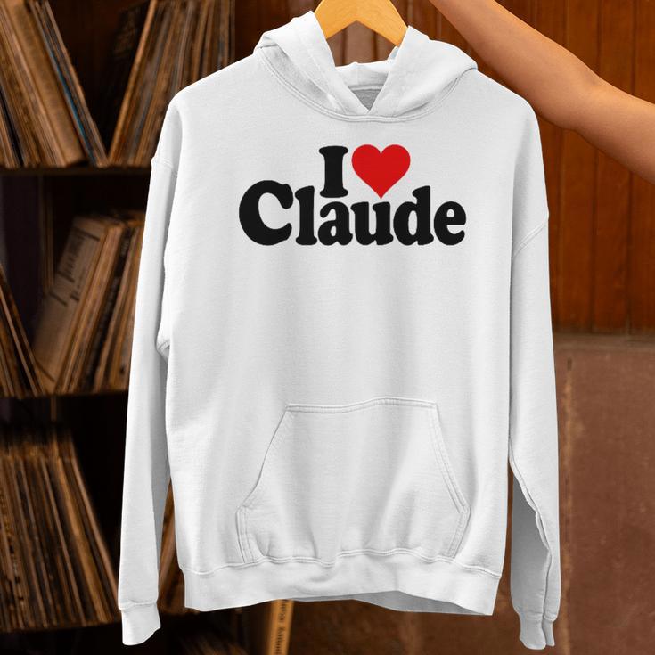 I Love Heart Claude Namee On A パーカー