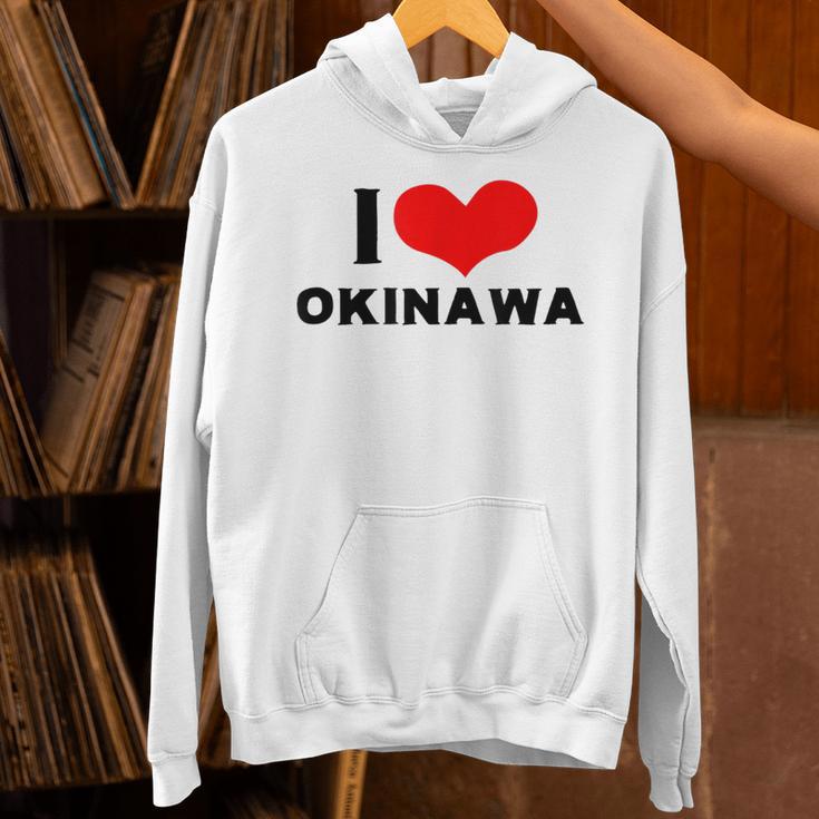 I Love Okinawa 愛 ハート 沖縄 沖縄県 日本 お土産 かわいい おしゃれ パーカー