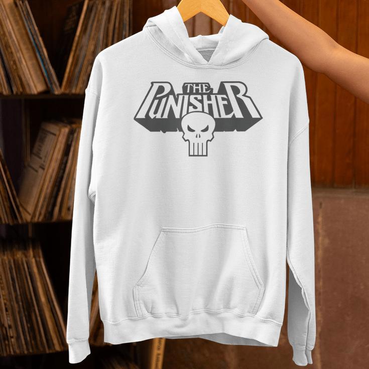 Marvel Punisher Extruded Comic Book Vintage Skull Logo Unisex Hoodie