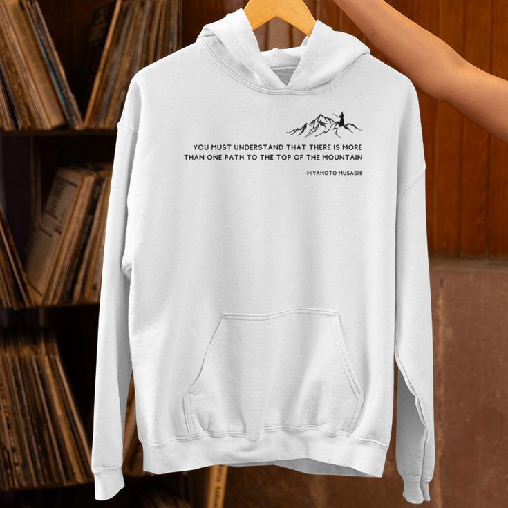 Miyamoto Muhashi Quote Samurai Warrior Book Of Five Rings Unisex Hoodie
