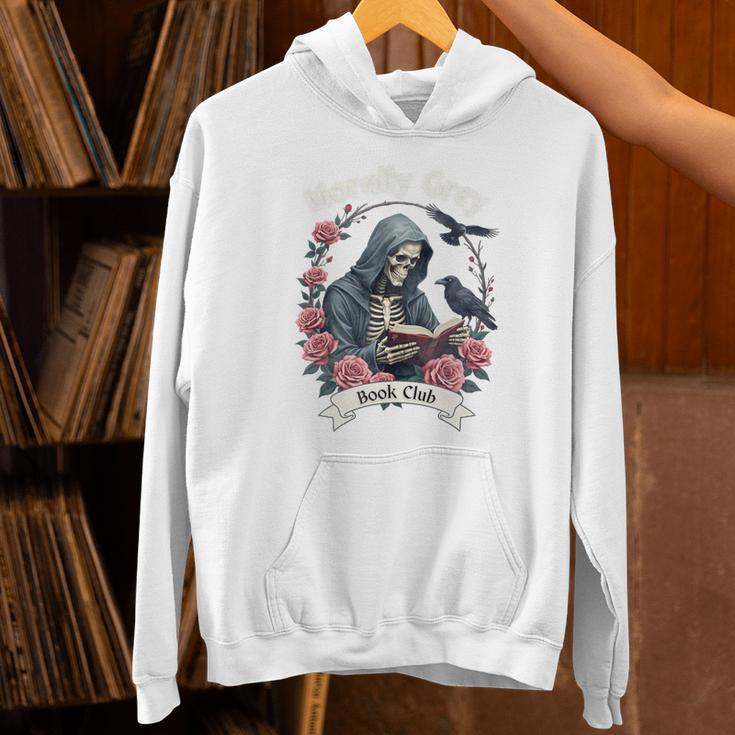 Morally Grey Book Club Gothic Skeleton And Raven Vintage Premium Tri-Blend Unisex Hoodie Morally Grey Book Club Gothic Skeleton And Raven Vintage Premium Tri-Blend Unisex Hoodie