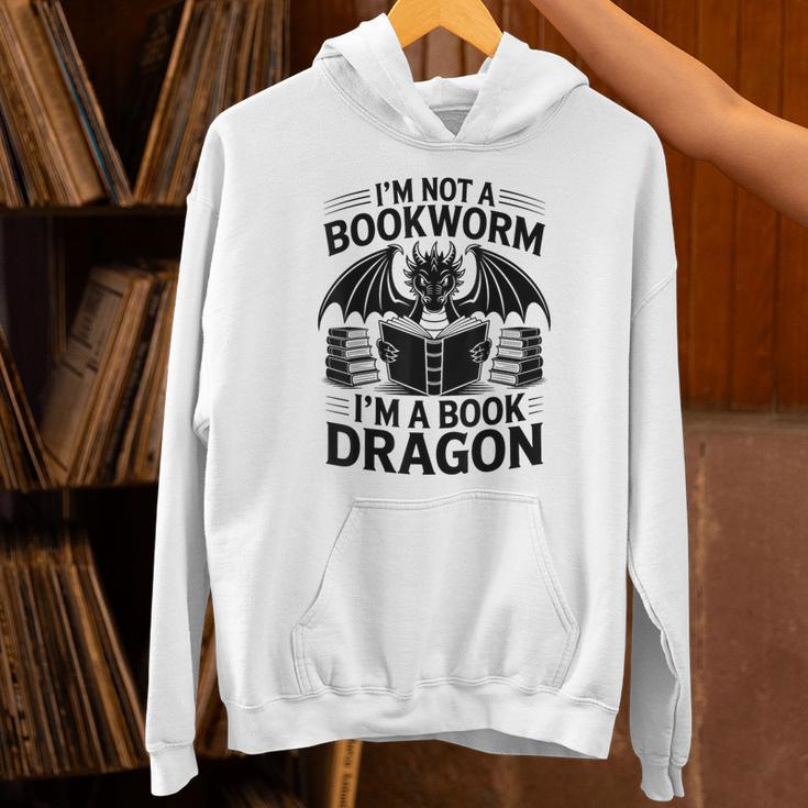 Im Not A Bookworm Im A Book Dragon Fantasy Unisex Hoodie