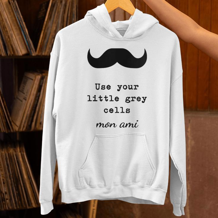 POIROT USE YOUR LITTLE GREY CELLS BOOKS Unisex Hoodie