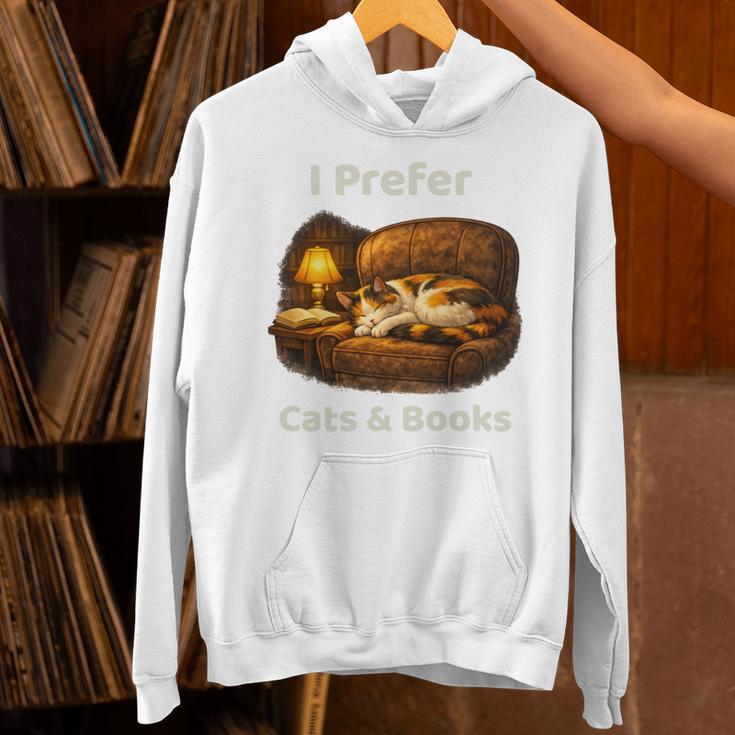 I Prefer Cats & Books – Calico Cat And Book Unisex Hoodie I Prefer Cats & Books – Calico Cat And Book Unisex Hoodie