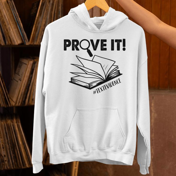 Prove It Text Evidence Book Lover Bookworm Bookish Reading Unisex Hoodie Prove It Text Evidence Book Lover Bookworm Bookish Reading Unisex Hoodie