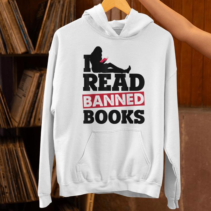 I Read Banned Books Banned Books Week Reading Women Unisex Hoodie