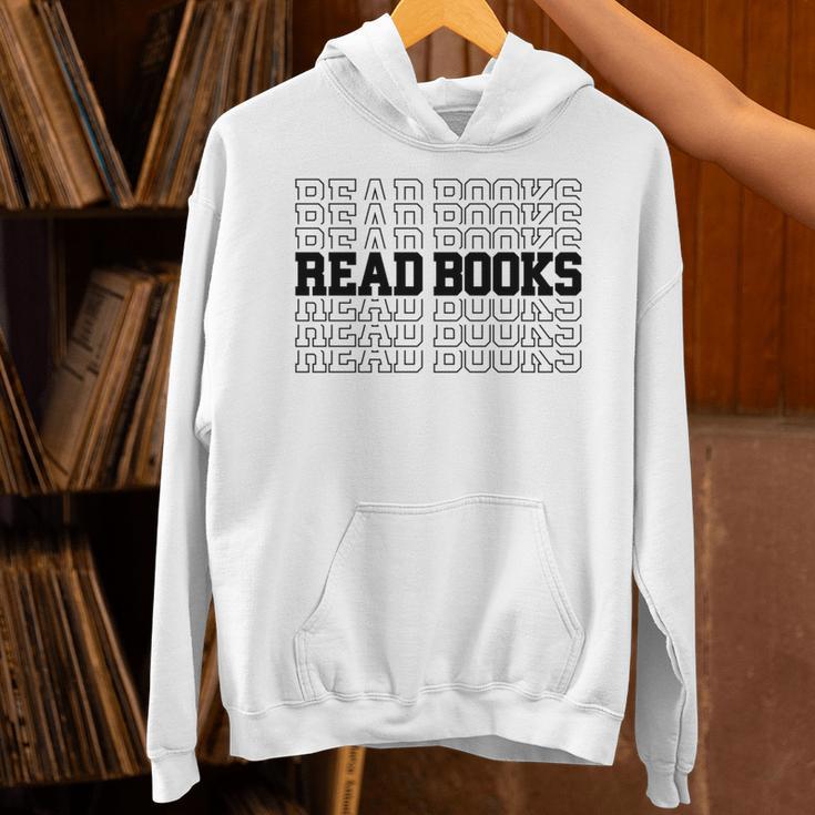 Read Books Cool Book Lover Reading Retro Vintage Unisex Hoodie