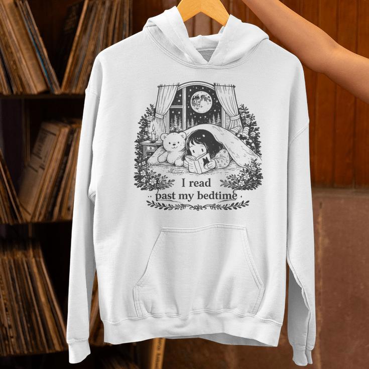 I Read Past My Bedtime Book Lover Bookworm Girl Women Unisex Hoodie