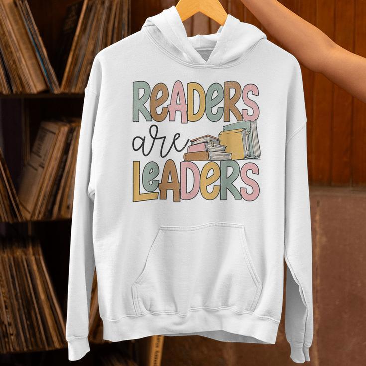 Readers Are Leaders Reading Book Lovers Teacher Women Kids Unisex Hoodie Readers Are Leaders Reading Book Lovers Teacher Women Kids Unisex Hoodie