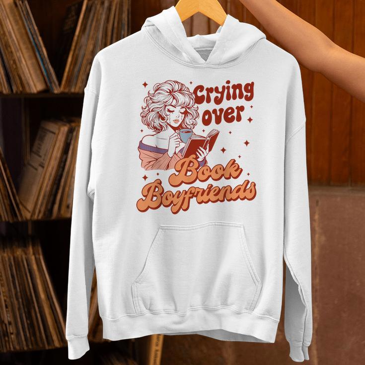 Reading Book Lover Bookish Crying Over Book Boyfriends Unisex Hoodie