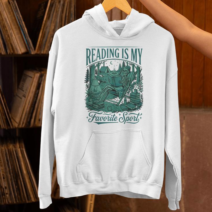 Reading Is My Favorite Sport Book Lover Bookworm Unisex Hoodie