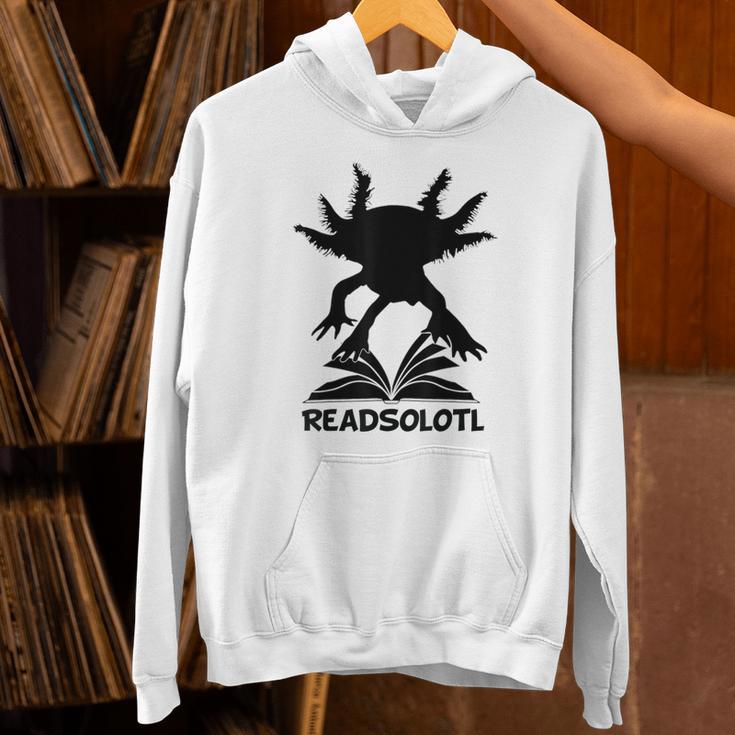 Readsolotl Axolotls Funny Kids Reading Fish Books Kawaii Unisex Hoodie Readsolotl Axolotls Funny Kids Reading Fish Books Kawaii Unisex Hoodie