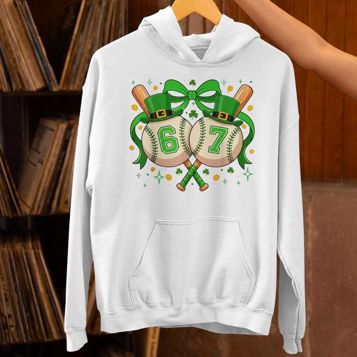 Six Seven 67 Meme Baseball Coquette Bow St Patrick's Day Unisex Hoodie Six Seven 67 Meme Baseball Coquette Bow St Patrick's Day Unisex Hoodie