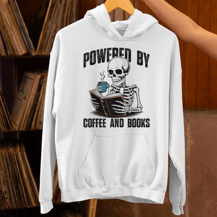 Skeleton Reading Book With Coffee Unisex Hoodie Skeleton Reading Book With Coffee Unisex Hoodie