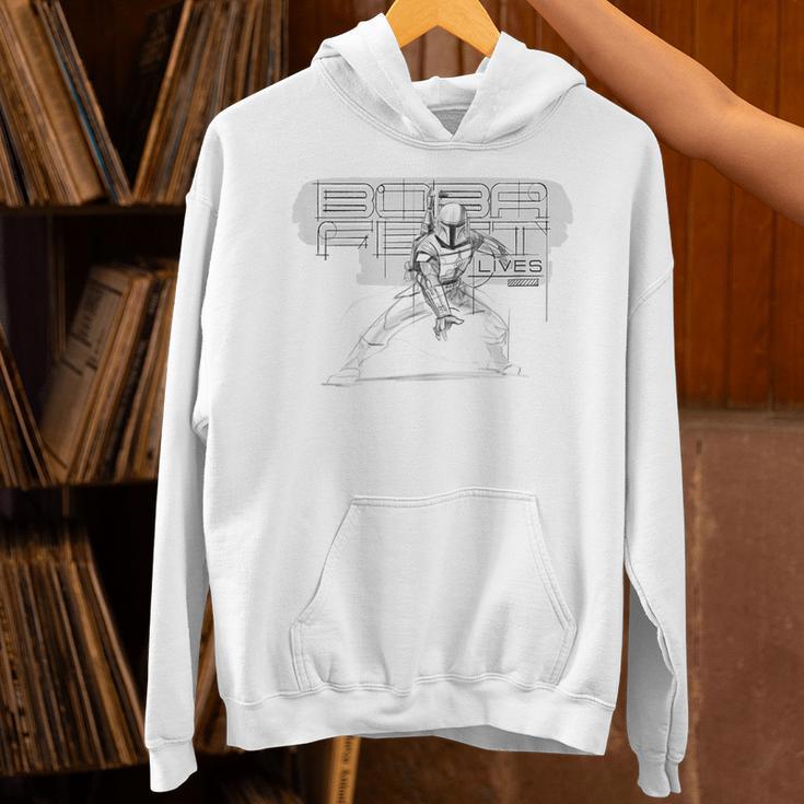 Star Wars The Book Of Boba Fett Lives Sketch Unisex Hoodie Star Wars The Book Of Boba Fett Lives Sketch Unisex Hoodie