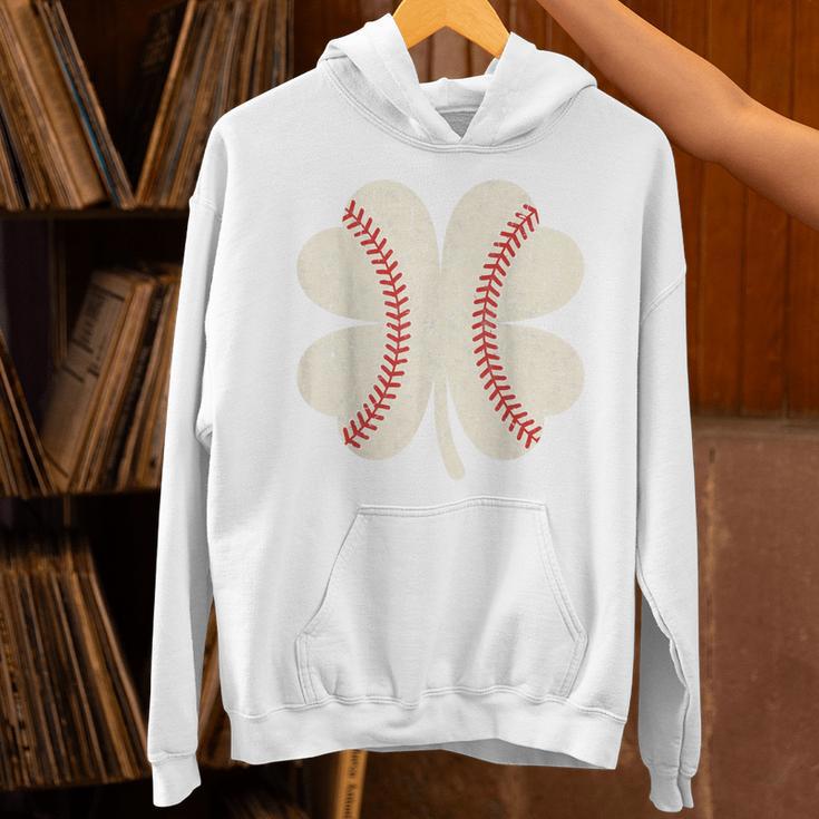 StPatrick’s Day Irish Shenanigans Baseball Fan Shamrock Tee Unisex Hoodie